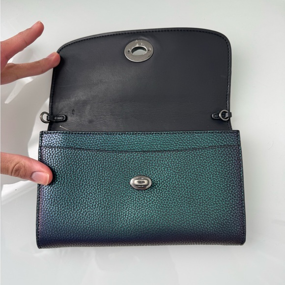 Coach Iridescent Multicolor Genuine Leather Clutch / Large Wallet - Picture 3 of 14